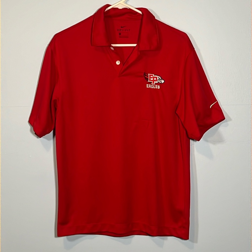 Nike Red Polo w/ EP Eagles Logo